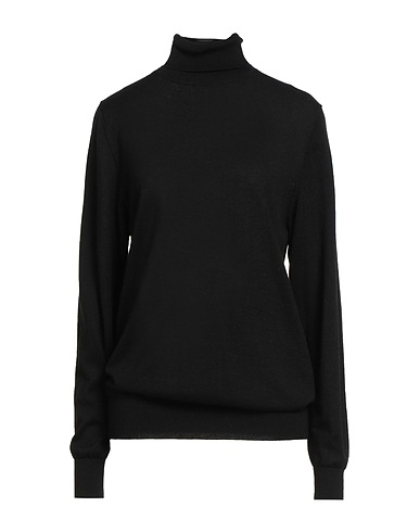 WILD CASHMERE Polo neck Black 55% Silk, 45% Cashmere