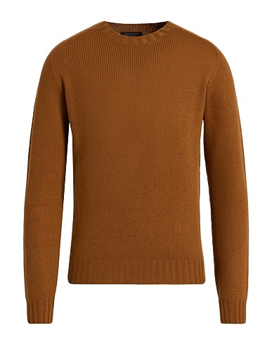 ARAGONA Jumper Brown 85% Wool, 15% Cashmere