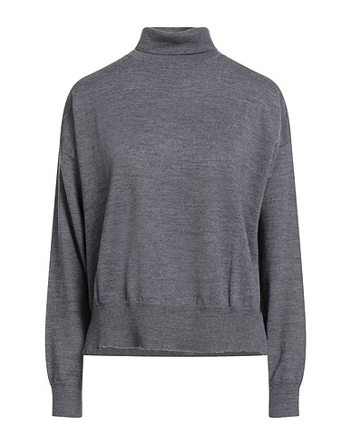 ARAGONA Polo neck Grey 100% Merino Wool