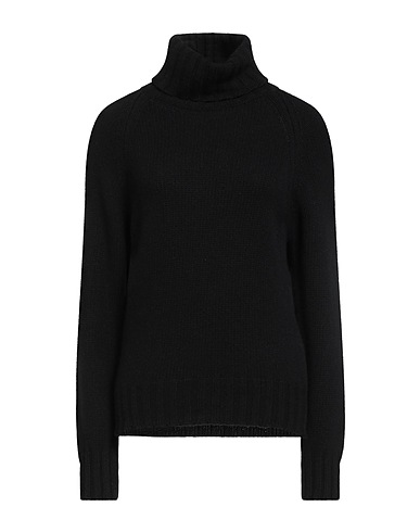 ARAGONA Polo neck Black 100% Wool