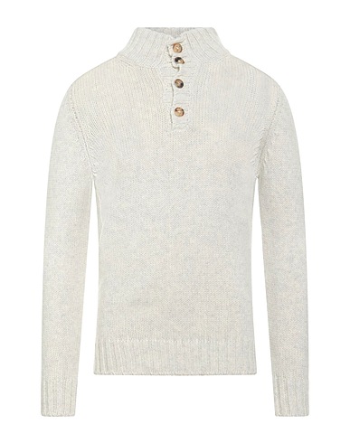 ARAGONA Sweater Off white 50% Baby alpaca wool, 50% Merino Wool