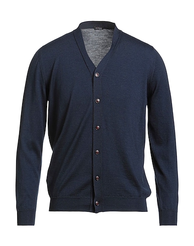 KITON Cardigan Blu notte 80% Cachemire, 20% Seta