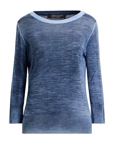 ARAGONA Jumper Slate blue 100% Merino Wool