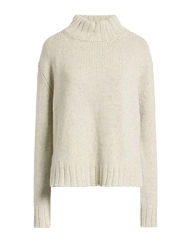 ARAGONA Turtleneck Light grey 50% Baby alpaca wool, 50% Merino Wool