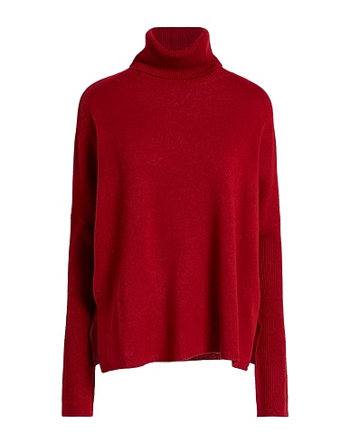 ARAGONA Cashmere jumper Brick red 100% Cashmere