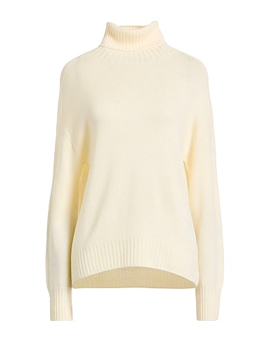 ARAGONA Polo neck Ivory 100% Merino Wool