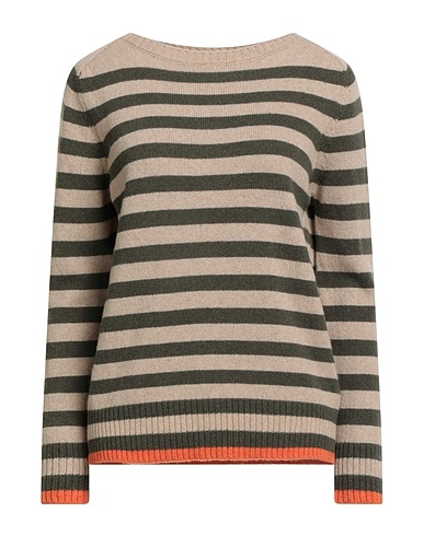 ARAGONA Cashmere jumper Military green 100% Cashmere