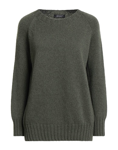 ARAGONA Cashmere blend Military green 100% Cashmere