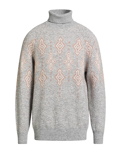 BRUNELLO CUCINELLI Turtleneck Grey 37% Alpaca wool, 30% Cotton, 26% Polyamide, 7% Wool