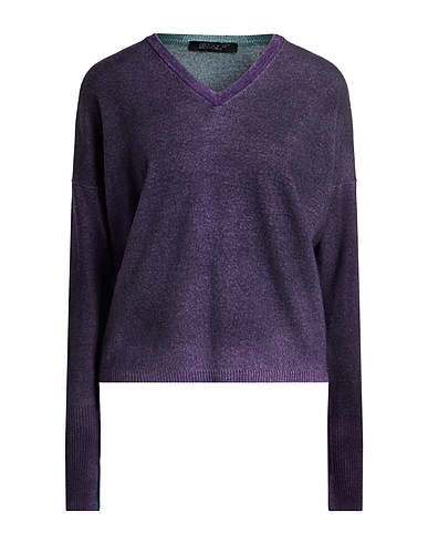 ARAGONA Jumper Purple 100% Merino Wool
