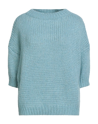 ROBERTO COLLINA Pullover Celeste 68% Lana di baby alpaca, 22% Nylon, 10% Lana