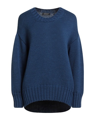 ARAGONA Jumper Navy blue 100% Wool