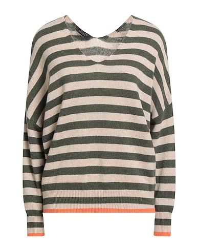 ARAGONA Cashmere jumper Military green 100% Cashmere