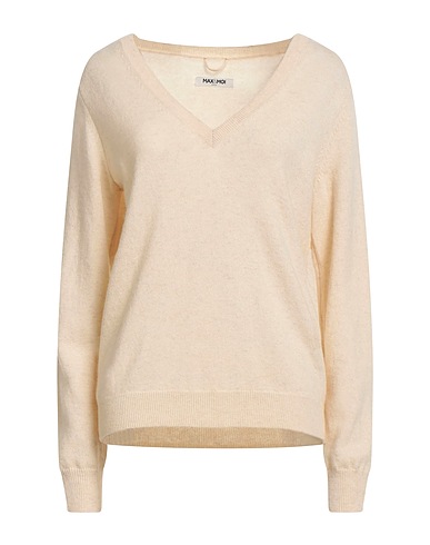 MAX & MOI Maglia in Cachemire Panna 100% Cachemire