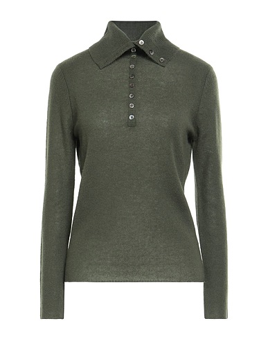 ARAGONA Maglia in Cachemire Verde militare 100% Cachemire