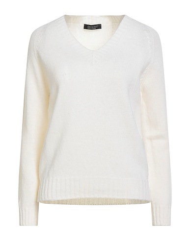 ARAGONA Pullover Avorio 85% Lana, 15% Cachemire