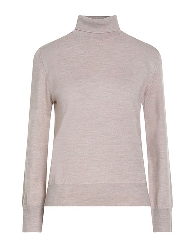 ARAGONA Rollkragenpullover Beige 100% Merinowolle