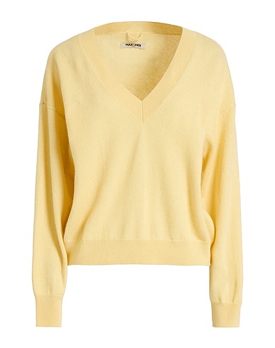 MAX & MOI Cashmere blend Yellow 100% Cashmere