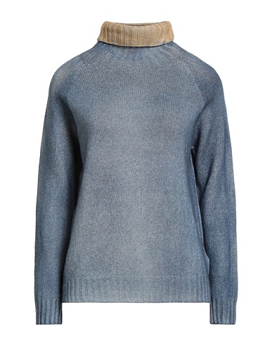 ARAGONA Rollkragenpullover Taubenblau 85% Wolle, 15% Kaschmir