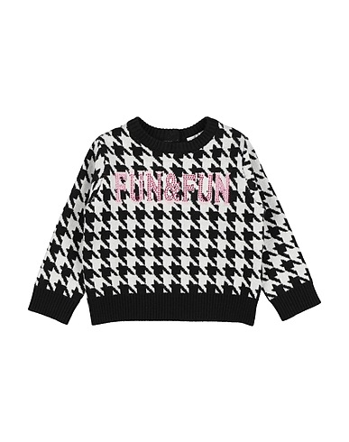 FUN & FUN Pullover Nero 50% Viscosa, 28% PBT - Polibutilentereftalato, 22% Nylon