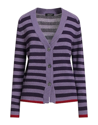 ARAGONA Cardigan Purple 100% Cashmere