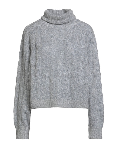 BRUNELLO CUCINELLI Dolcevita Grigio 60% Lana, 40% Lana mohair, Ottone