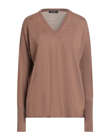 ARAGONA Jumper Camel 100% Merino Wool