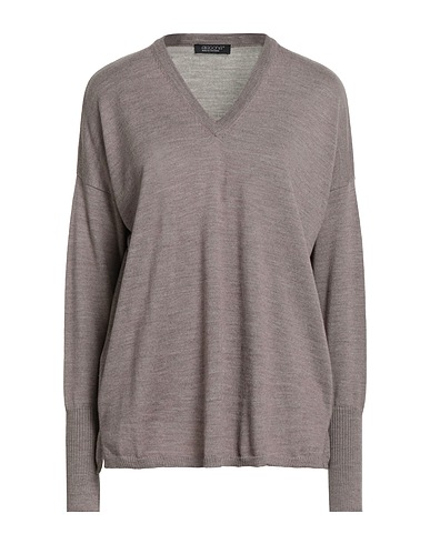ARAGONA Pullover Tortora 100% Lana Merino