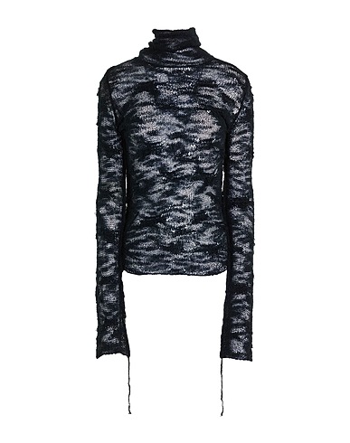 MM6 MAISON MARGIELA 터틀넥 니트 블랙 40% 아크릴, 30% 폴리아미드, 30% 모헤어
