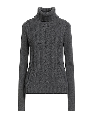BARBARA BUI Polo neck Grey 70% Wool, 30% Cashmere