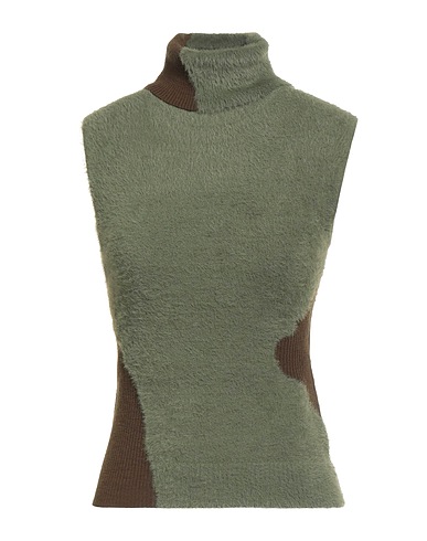 MM6 MAISON MARGIELA Polo neck Military green 100% Polyamide, Acrylic, Virgin Wool