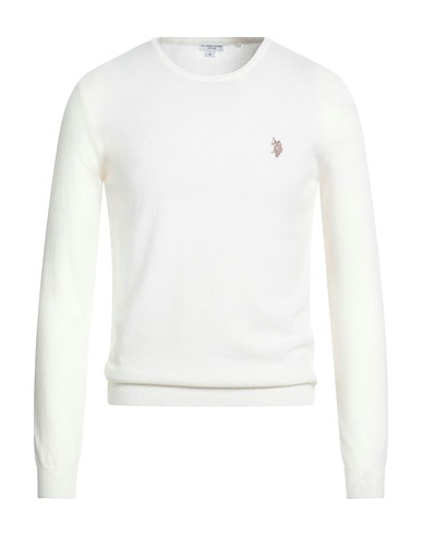 U.S.POLO ASSN. Jumper White 35% Nylon, 30% Wool, 30% Viscose, 5% Cashmere