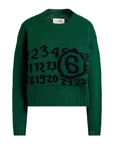 MM6 MAISON MARGIELA Jumper Green 100% Virgin Wool