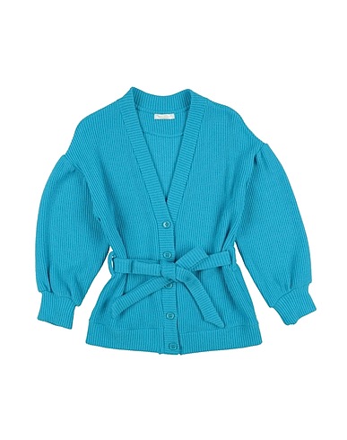 MEILISA BAI Cardigan AZZURRO 51% Viscose, 30% Polyester, 19% Polyamide