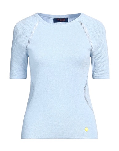 TRUSSARDI JEANS Sweater Sky blue 83% Viscose, 17% Polyester