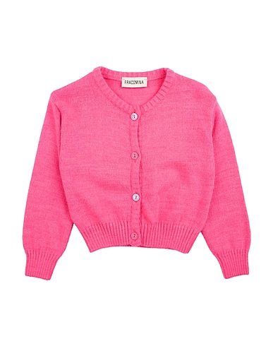 FRACOMINA MINI Cardigan Fuchsia 75% Acrylic, 10% Wool, 10% Viscose, 5% Alpaca wool