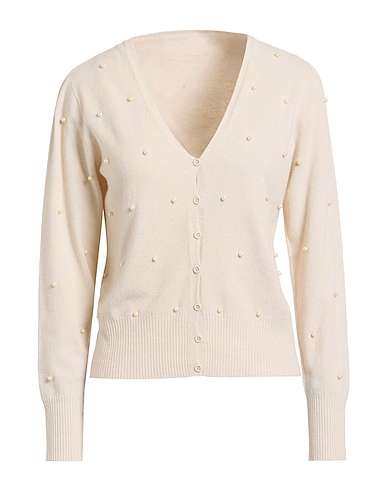 SANDRO FERRONE Cardigan Ivory 50% Viscose, 27% Polyester, 23% Polyamide