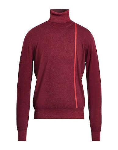 DRUMOHR Polo neck BORDEAUX 100% Merino Wool