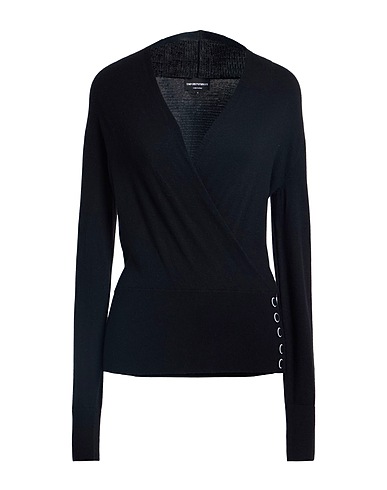 EMPORIO ARMANI Jumper Black 52% Polyamide, 38% Viscose, 10% Cashmere