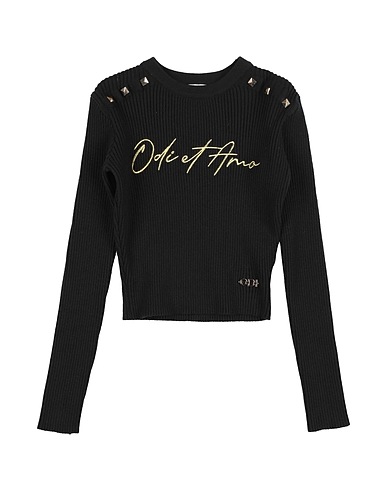 ODI ET AMO Sweater JUNIOR Black 57% Nylon, 43% Viscose