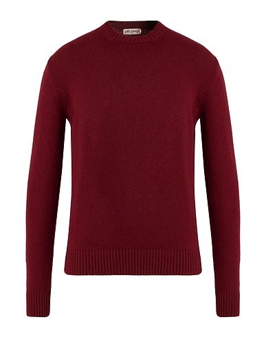 MC GEORGE Pullover Bordeaux 100% Geelongwolle