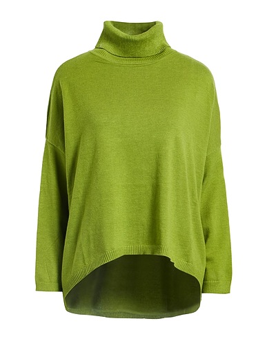 ANONYME DESIGNERS Turtleneck Lime green 40% Polyester, 30% Wool, 30% Acrylic
