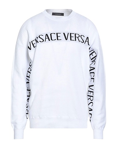 VERSACE Jumper White 100% Cotton