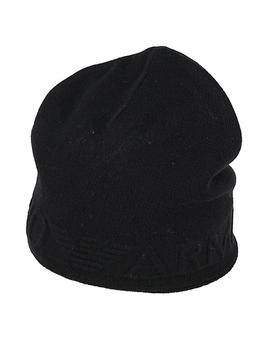 EMPORIO ARMANI Hat Black 50% Wool, 50% Acrylic