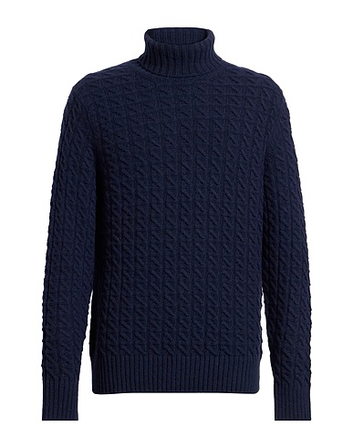 ZANONE Turtleneck Navy 70% Alpaca wool, 30% Polyamide