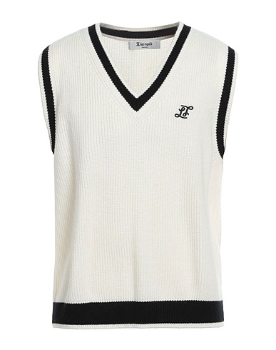 LIUREGALI Pullover Elfenbein 72% Wolle, 28% Kaschmir