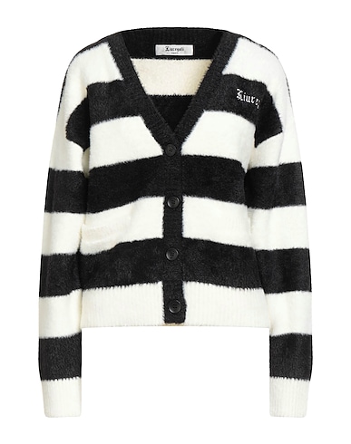 LIUREGALI Strickjacke Schwarz 50% PAN - Polyacrylnitril, 28% Dacron®, 22% Nylon