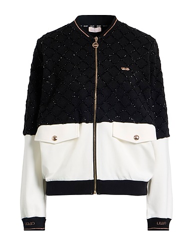 LIU •JO Sweatshirt Schwarz 92% Polyester, 8% Elastan, Viskose, Polyamid, Baumwolle