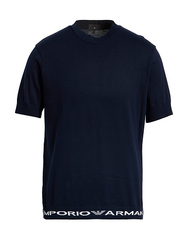 EMPORIO ARMANI Sweater Midnight blue 100% Cotton