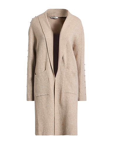 MARYLEY Cardigan Beige 50% Viscose, 28% Polyester, 22% Polyamide